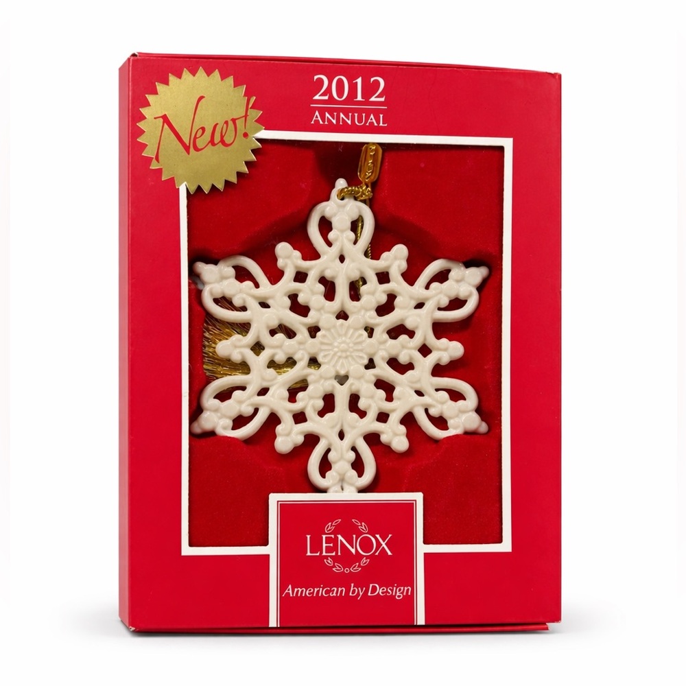 Lenox 2012 Annual Snow Fantasies Snowflake Ornament NIB‎ 4”